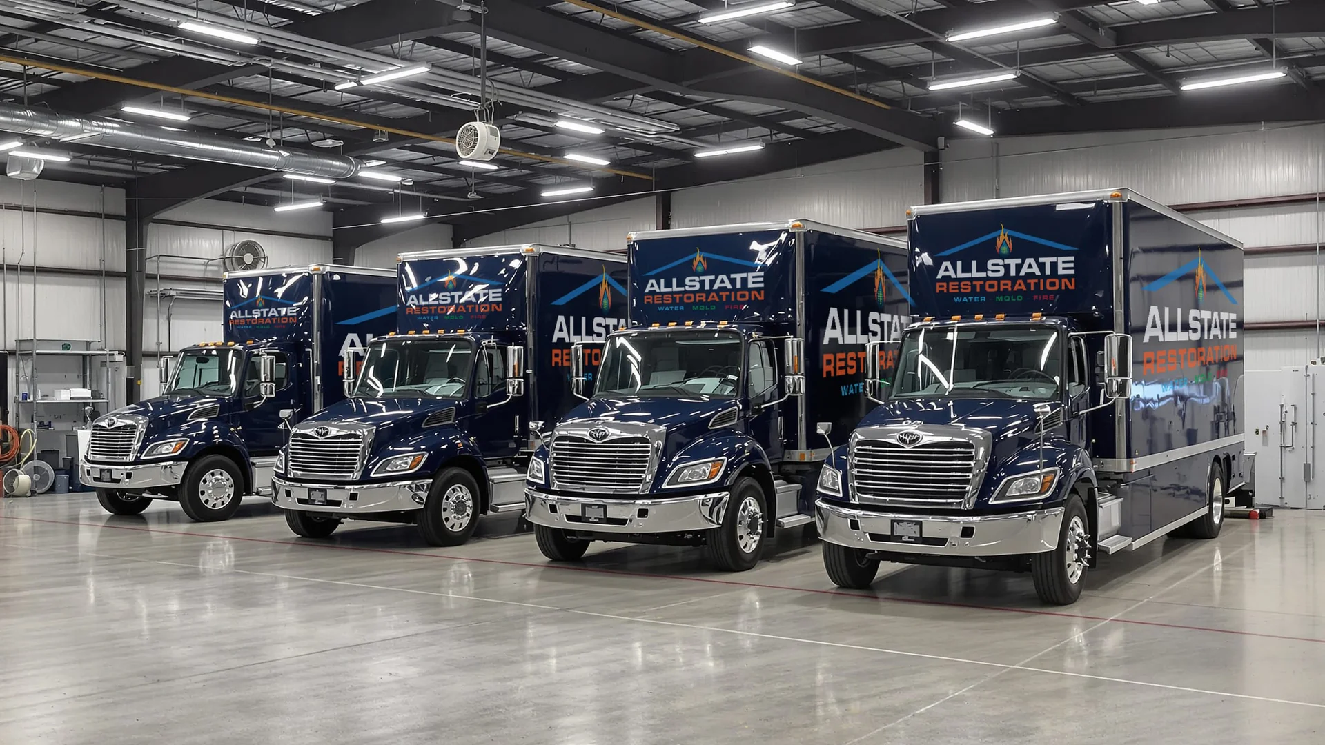Allstate Restoration fleet ready for dispatch